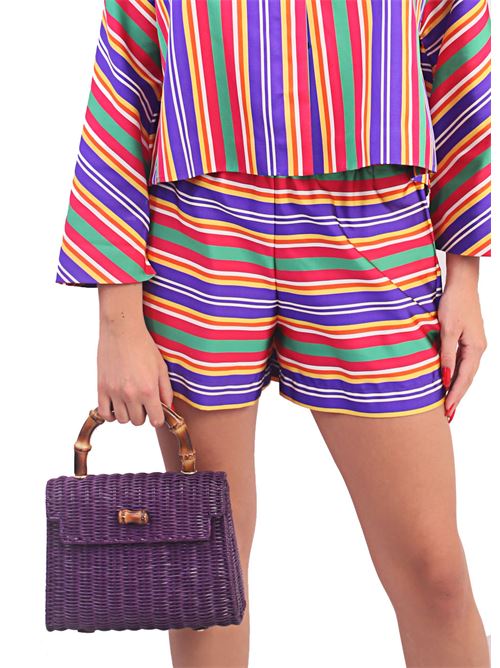 Violet handbag Laboratorio Capri | 110+PURPLE